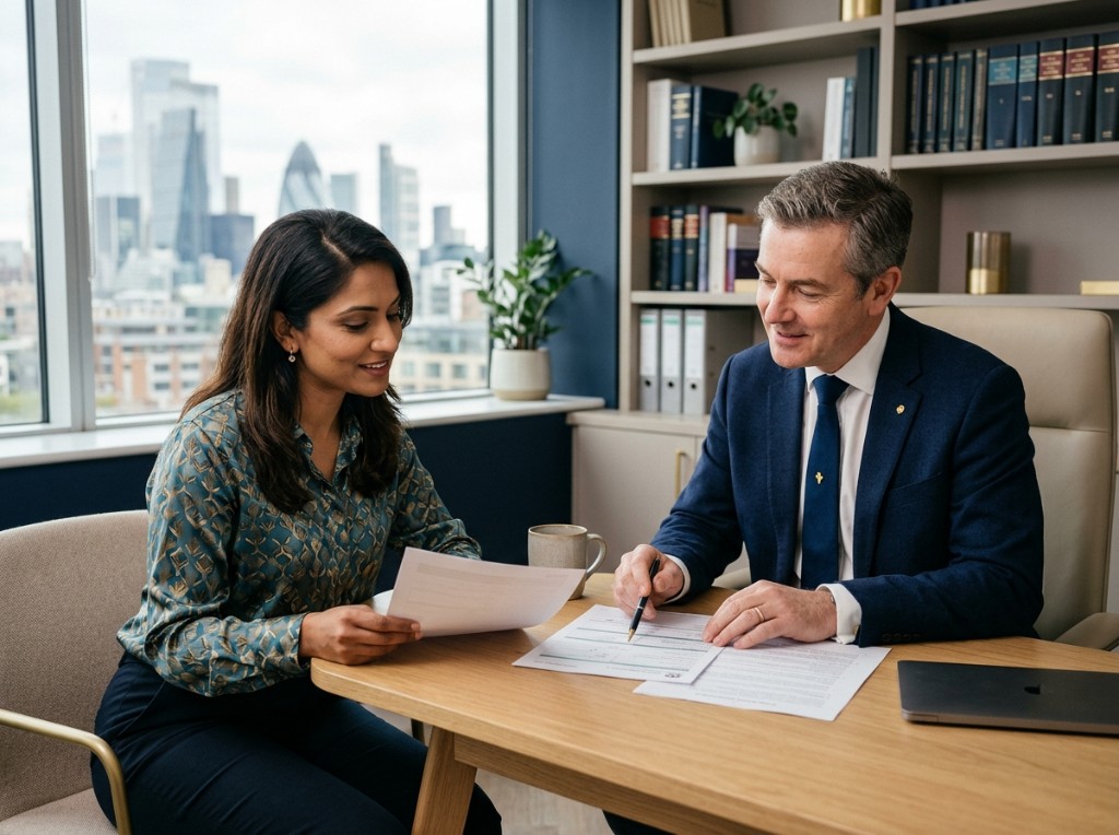 Awan Legal Associates solicitors reviewing a case together